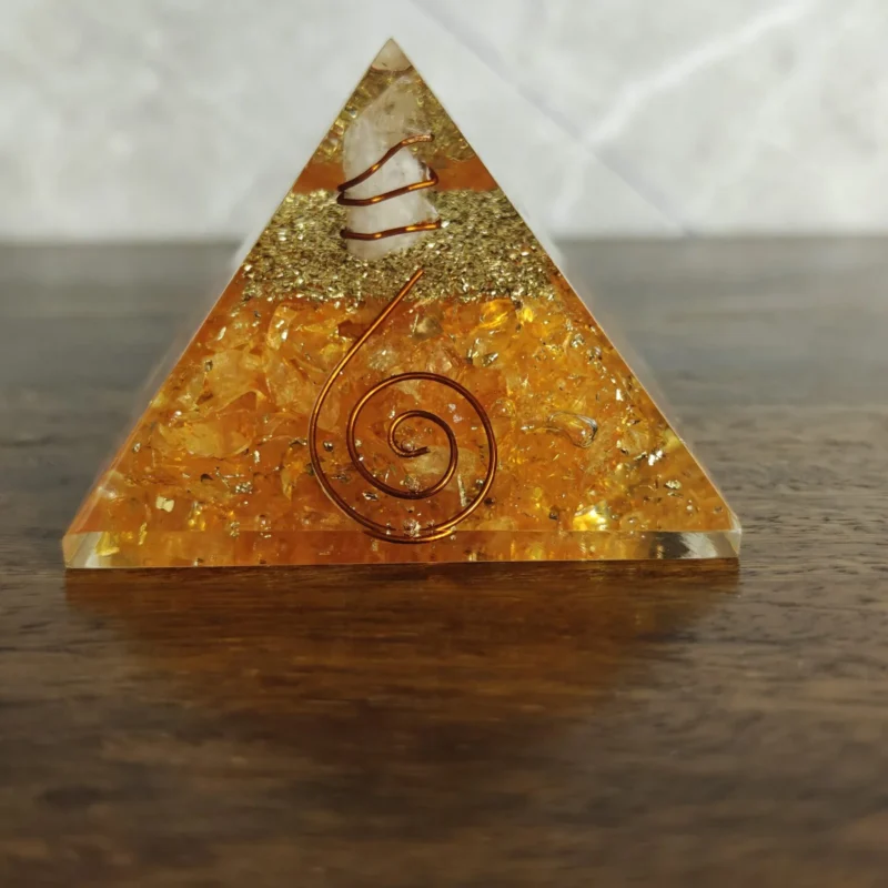 Citrine Pyramid – Attract Success, Stability & Abundance